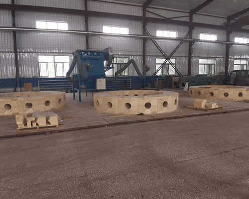 熱風爐燃燒器組合磚，紅柱石磚